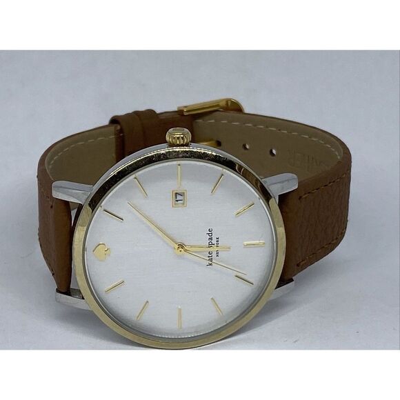 Kate Spade New York 0108 Women Brown Leather White Analog Dial Wrist Watch XX587 - Picture 7 of 12
